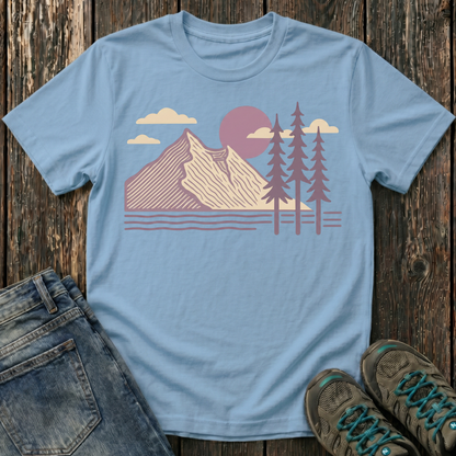 Children's Lavender Mountain Sunset T-shirt