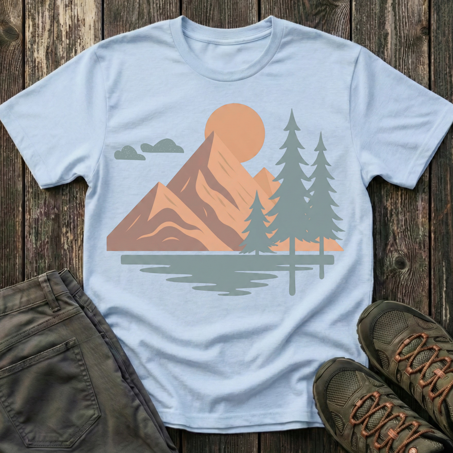 Mountain Landscape Serenity T-shirt