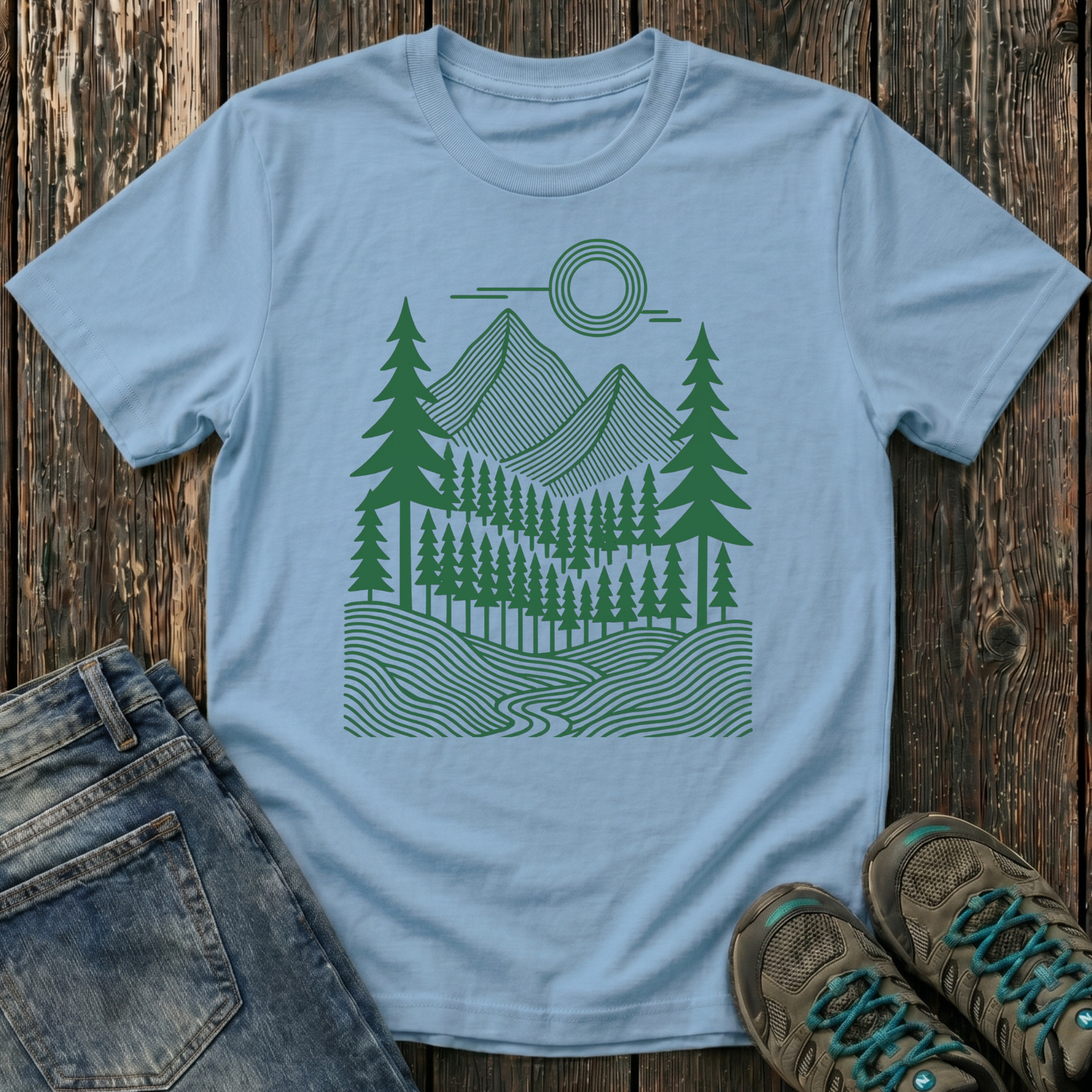 Children's Geometric Pines T-shirt