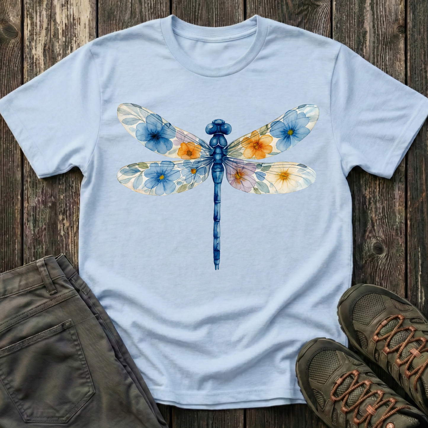 Dragonfly of Flowers T-shirt