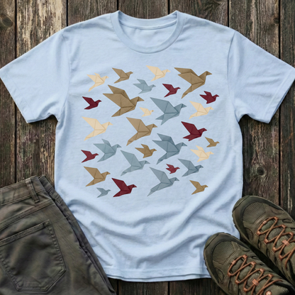 Origami Flock Of Birds T-shirt