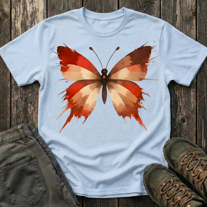 Watercolor Red Butterfly T-shirt