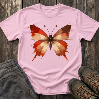 WildInk Maroon Butterfly  T-shirt