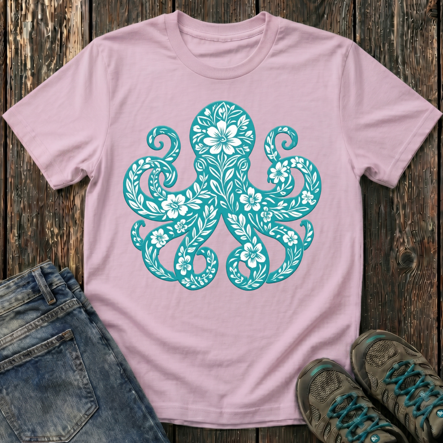Children's Blooming Octopus T-shirt