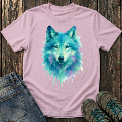 Children's Watercolor Wolf T-shirt