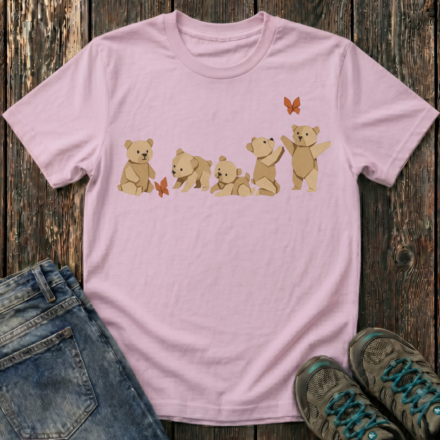 Children's Origami Baby Bears T-shirt