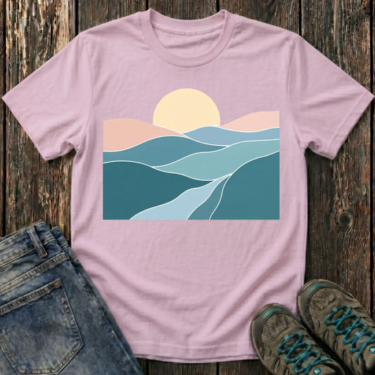 Children’s Sunset Over Rolling Hills T-shirt