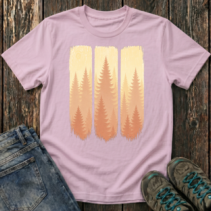 Children's Forest Sunset Brushstrokes T-shirt