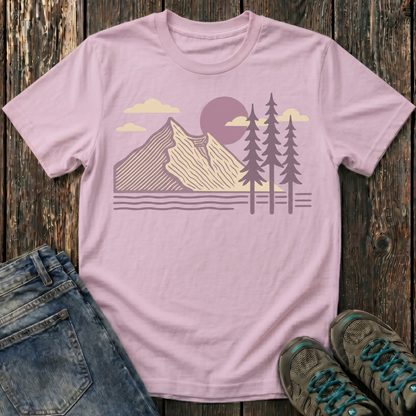 Children's Lavender Mountain Sunset T-shirt