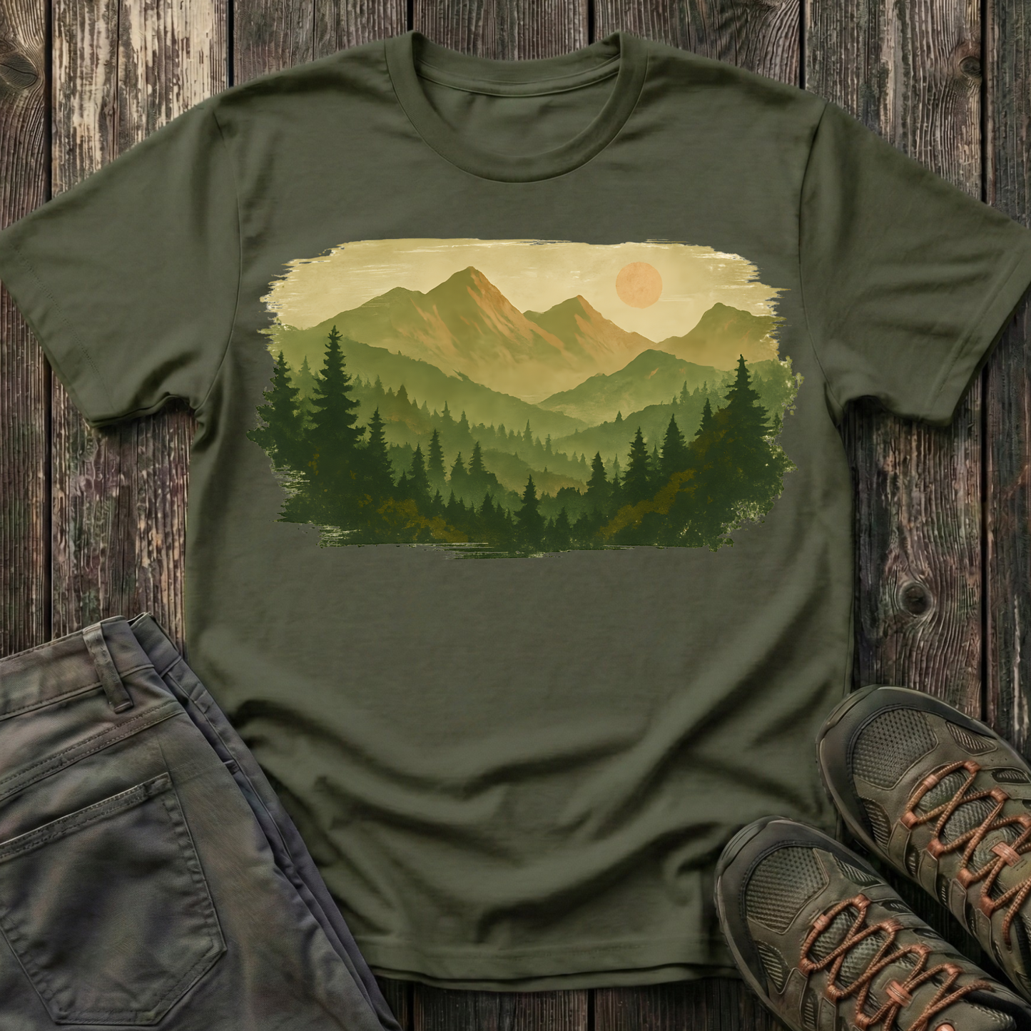 Brushstroke Landscape T-shirt