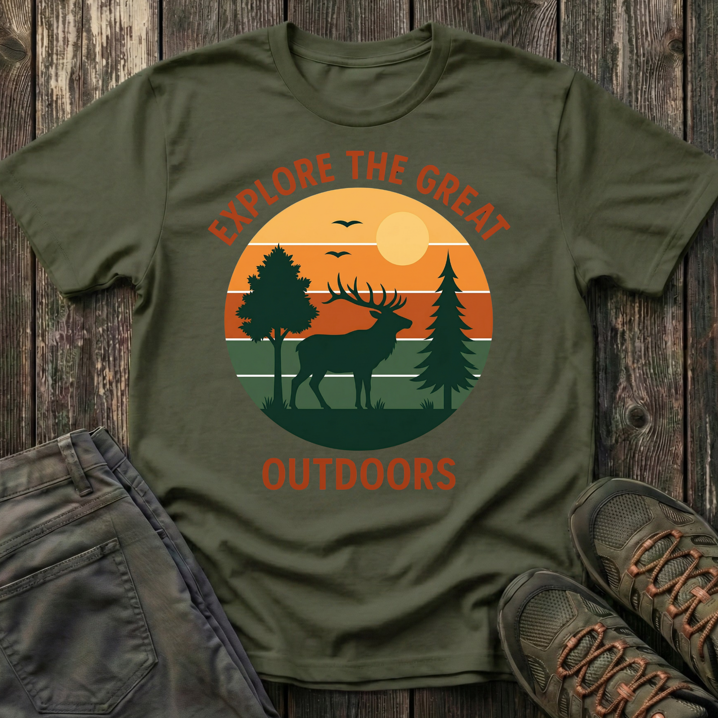 Retro Explore the Great Outdoors T-shirt