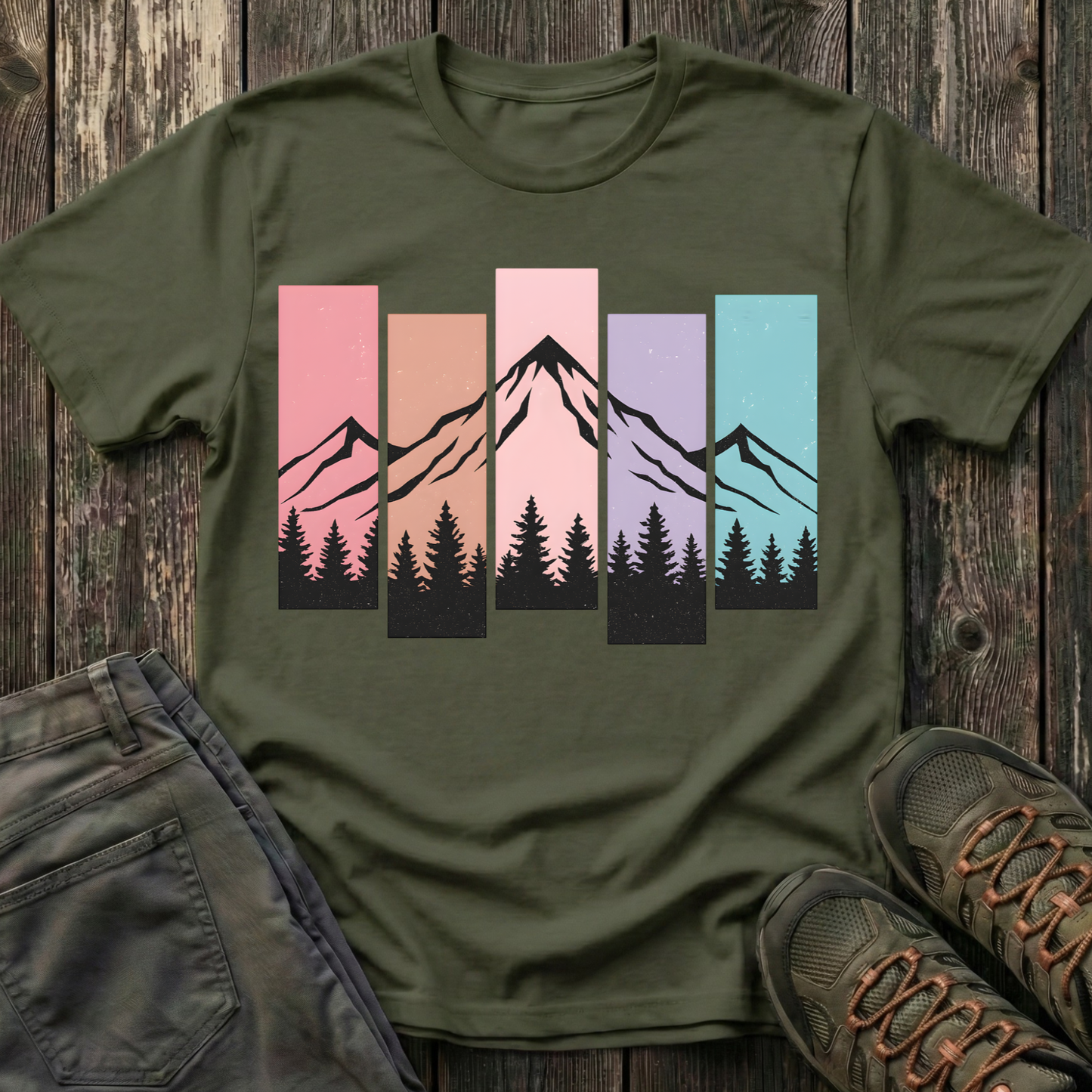 Mountain Peak Pastel T-shirt