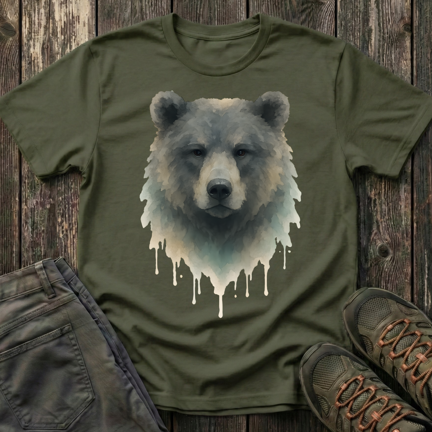 Watercolor Bear Portrait T-shirt