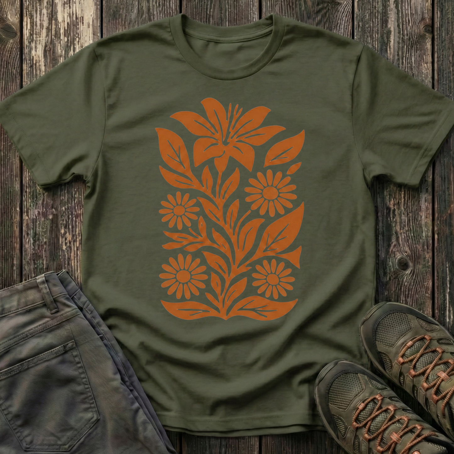 Daylily and Friends Ink Print T-shirt