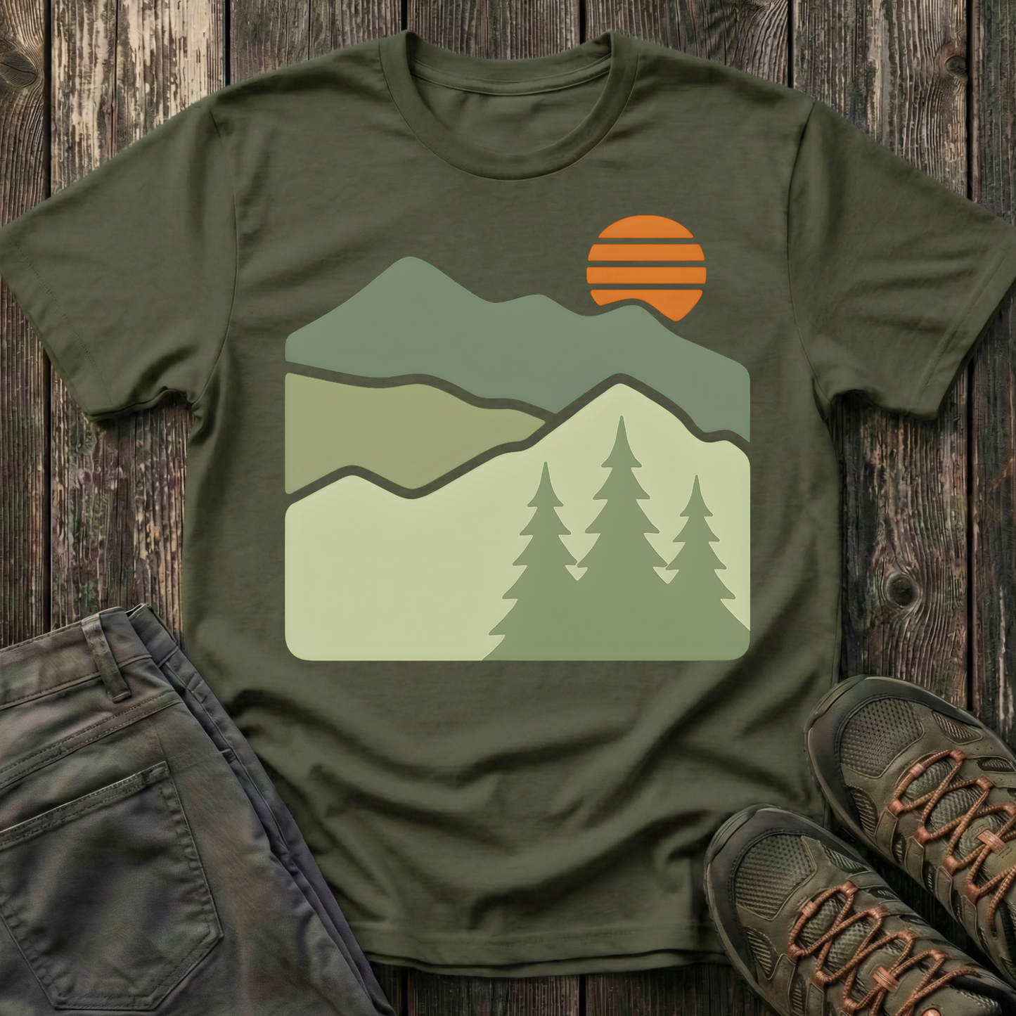 Retro Sun Rising T-shirt