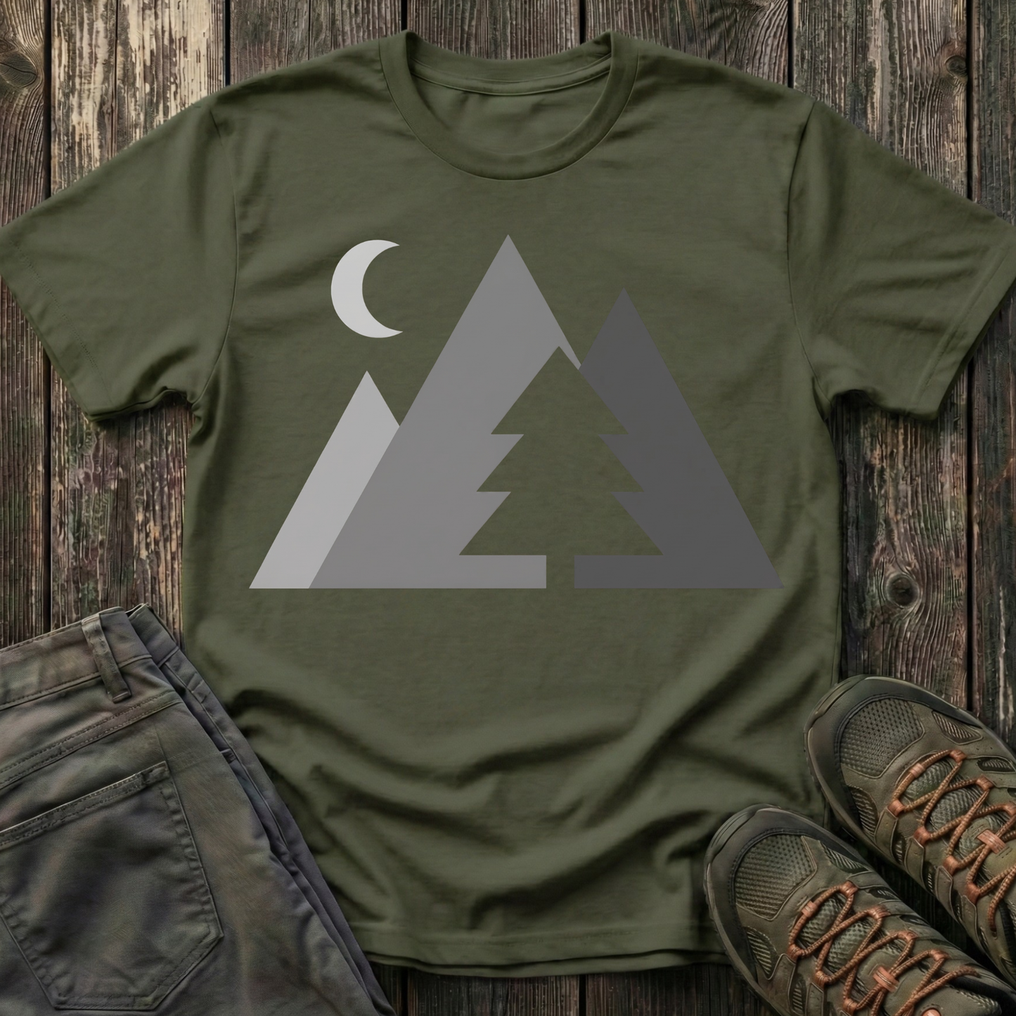 Greyscale Mountains T-shirt