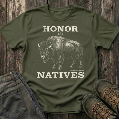 Honor The Natives Bison T-shirt