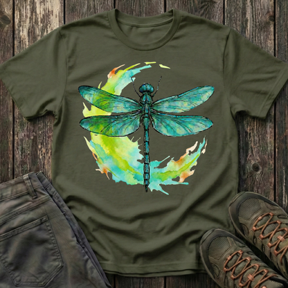 Dragonfly Moon Teal Splash