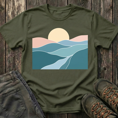 Sunset Over Rolling Hills T-shirt