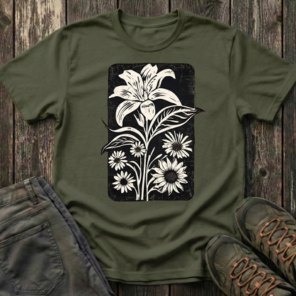Lily and Friends Black Ink Print T-shirt