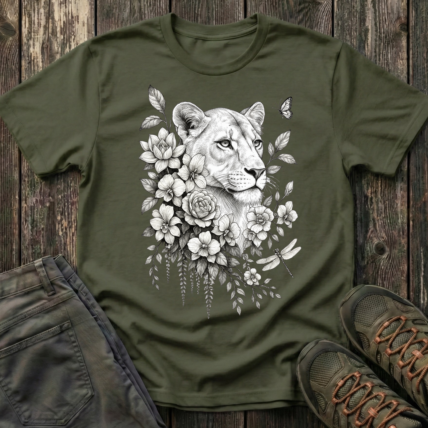 Lioness Portrait T-shirt