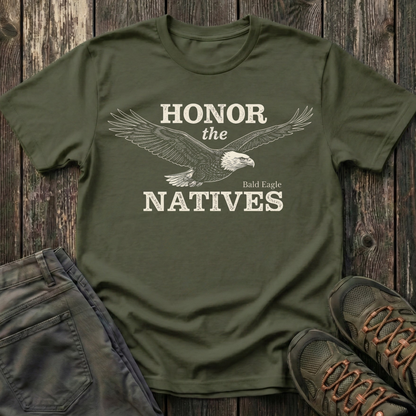 Honor The Natives Bald Eagle T-shirt