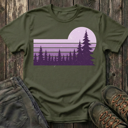 Retro Lilac Sunset T-shirt