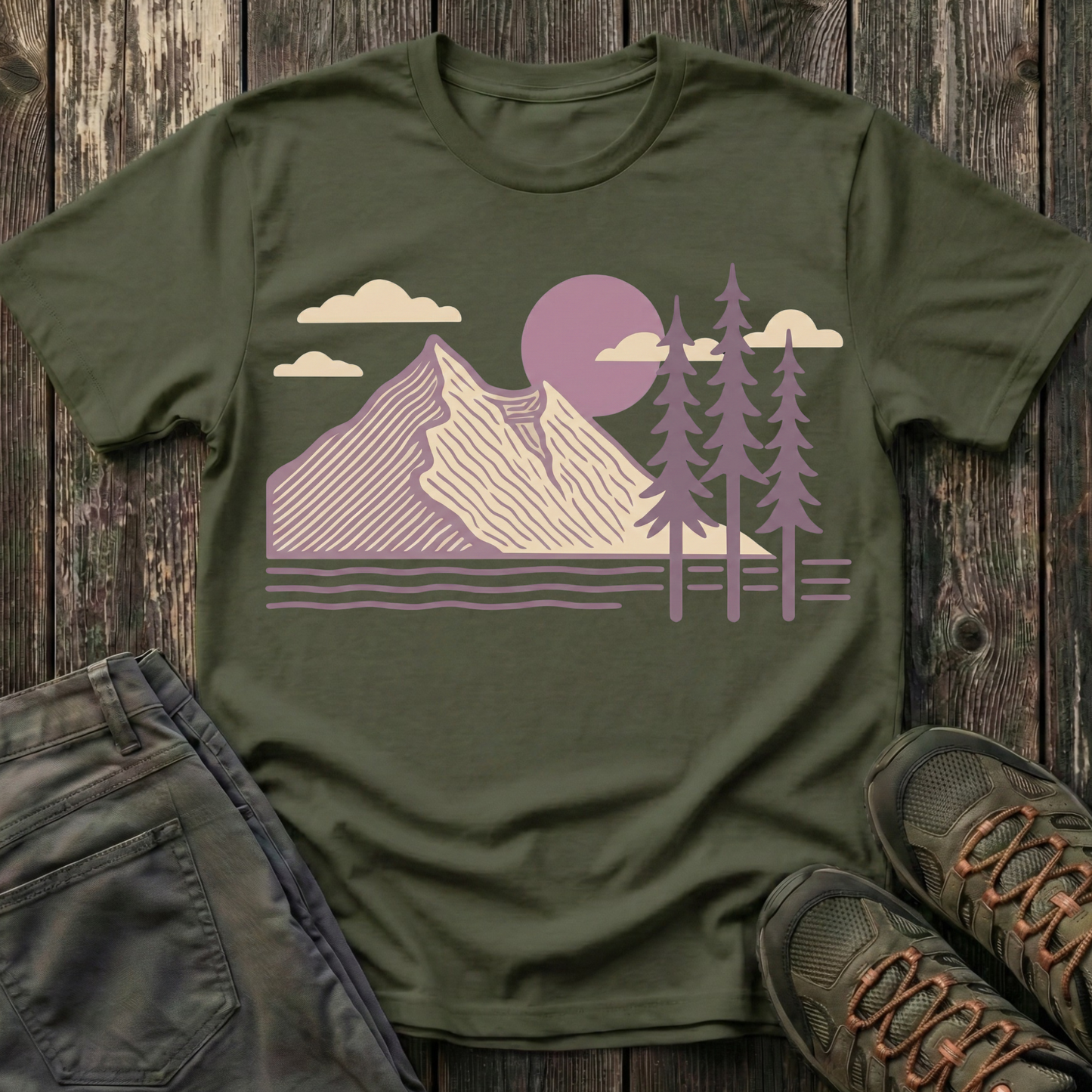 Lavender Mountain Sunset T-shirt