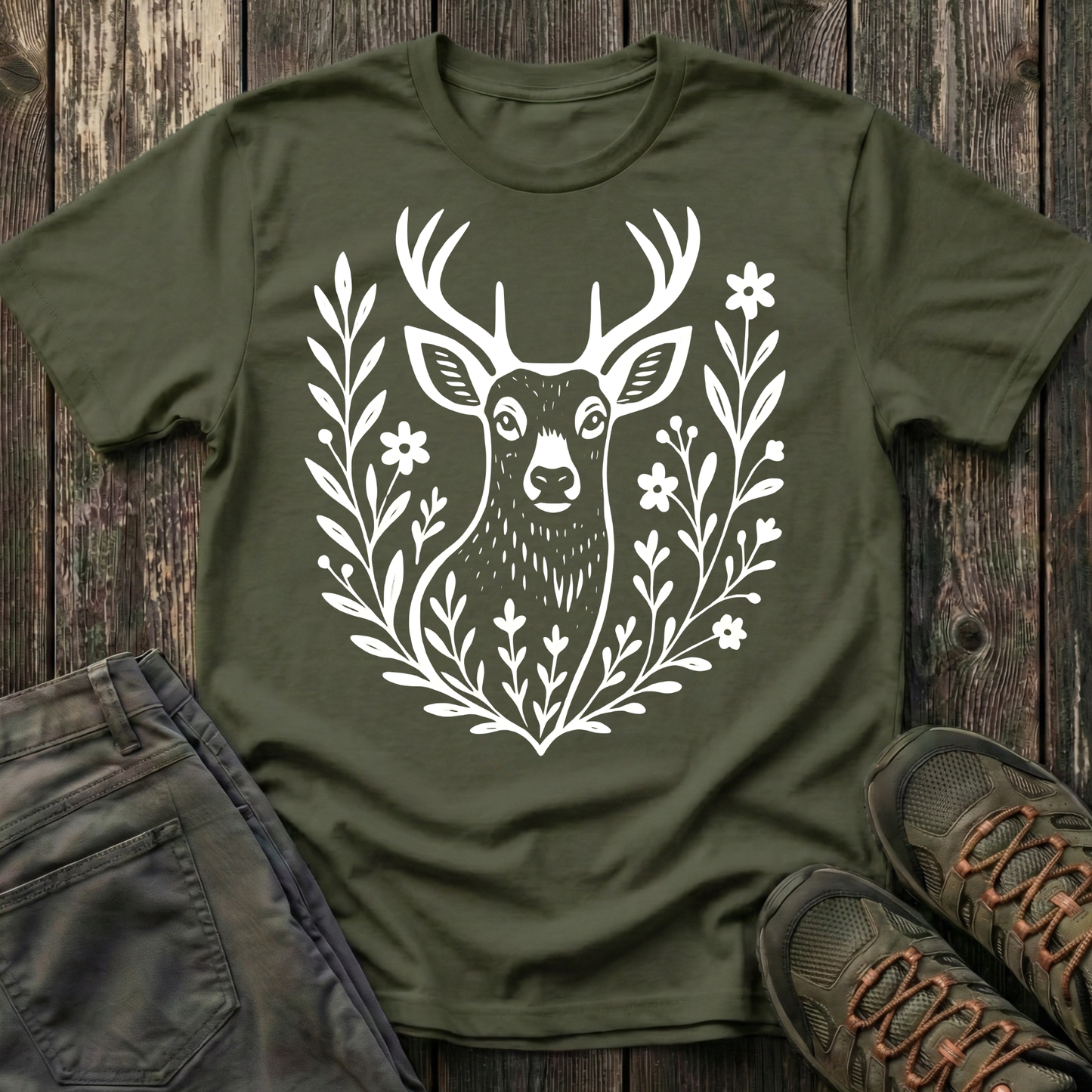 Deer Portrait T-shirt