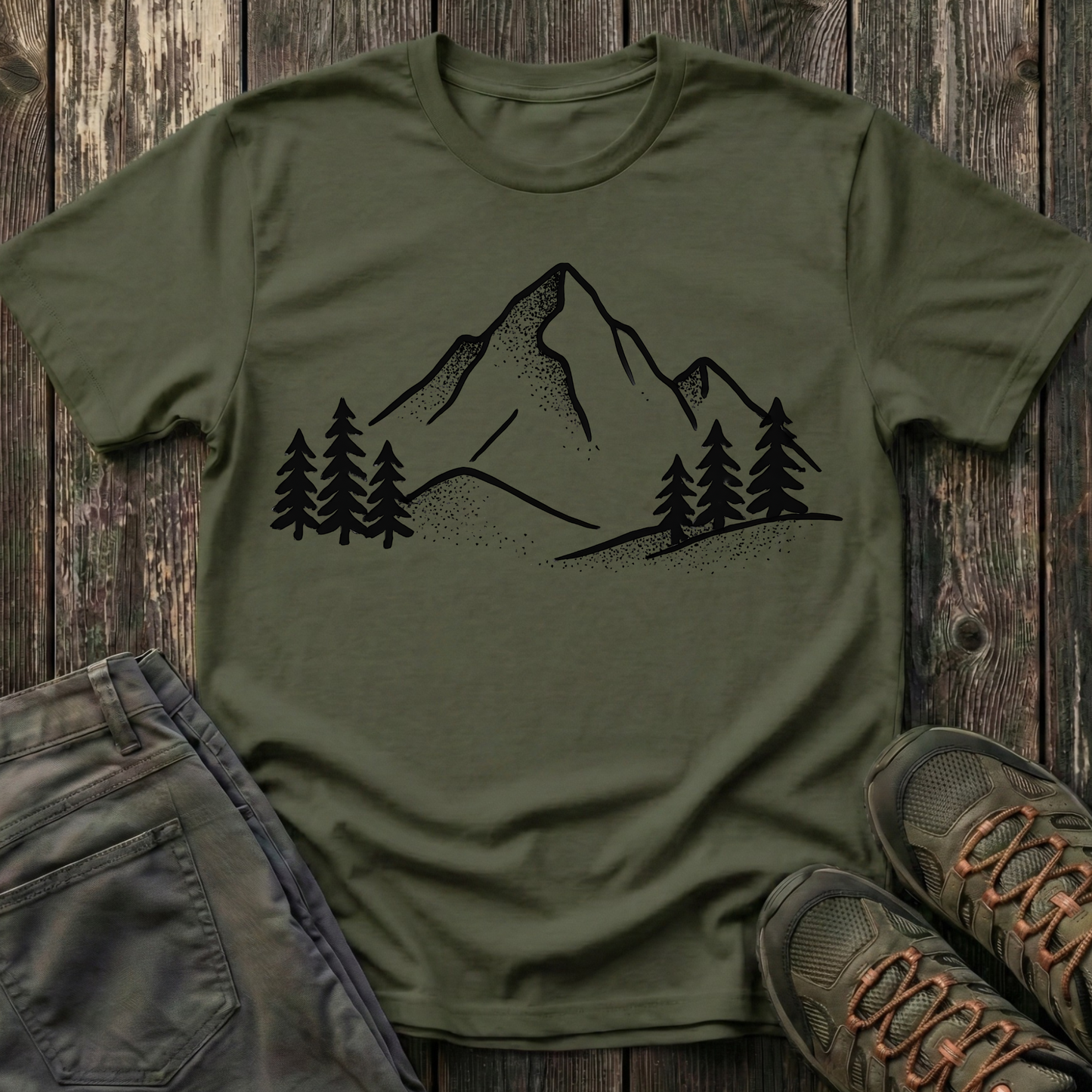 Minimalist Mountain Range T-shirt