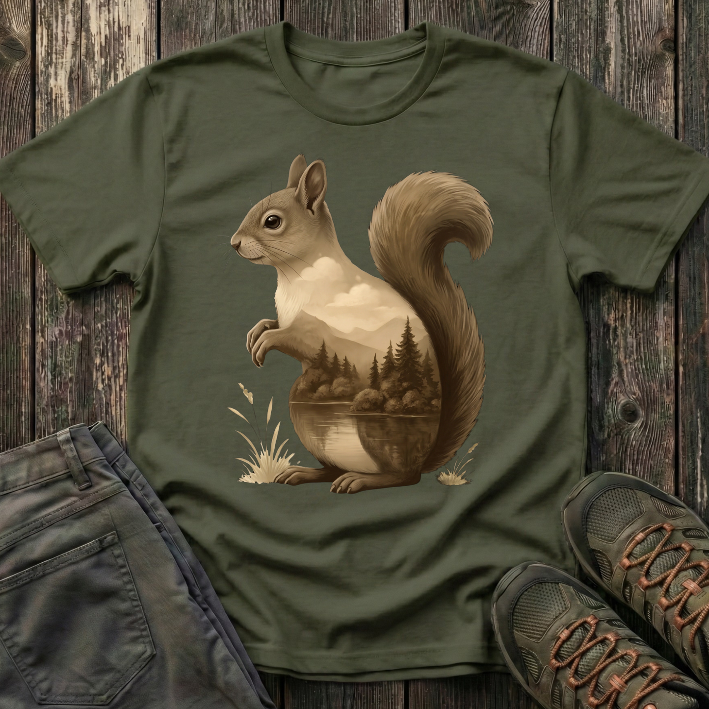 Squirrel Inner Landscape T-shirt