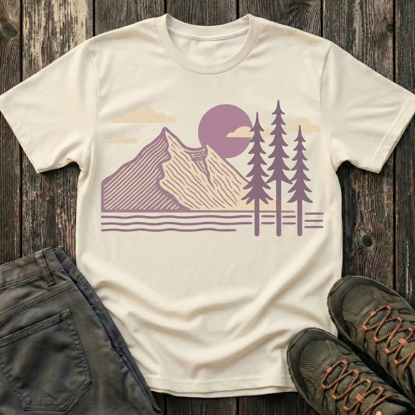 Lavender Mountain Sunset T-shirt