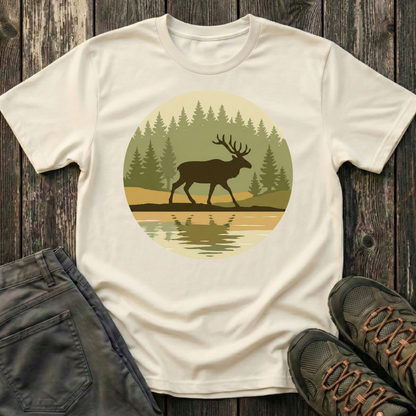 Elk Forest Reflection T-shirt