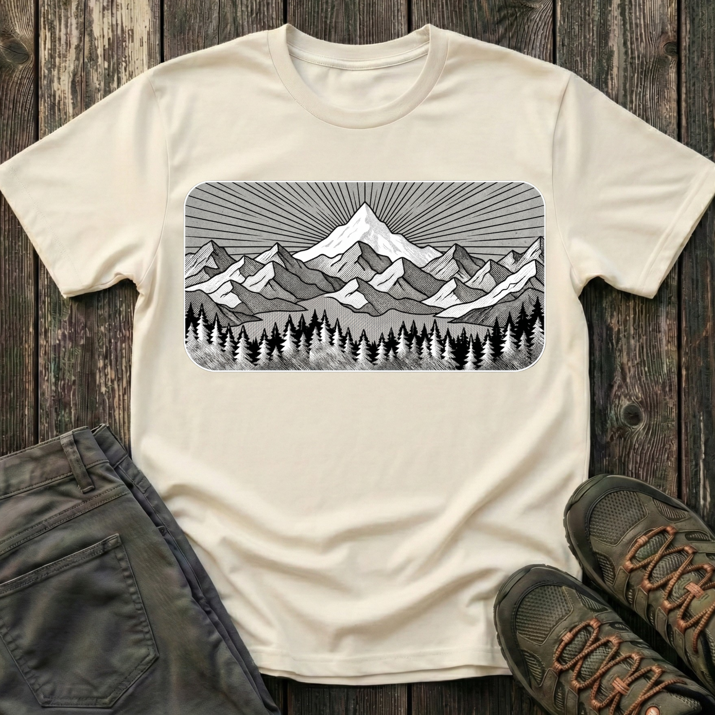 Sun Ray Peak Vintage T-shirt