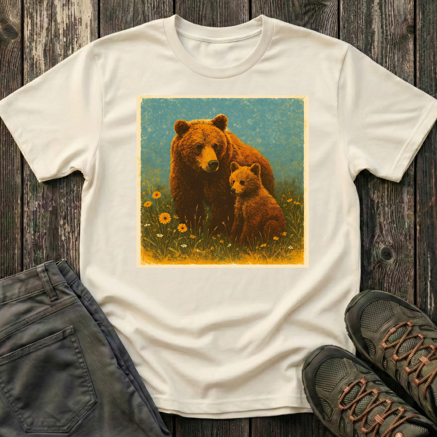 Mama And Cub Prairie Time T-shirt