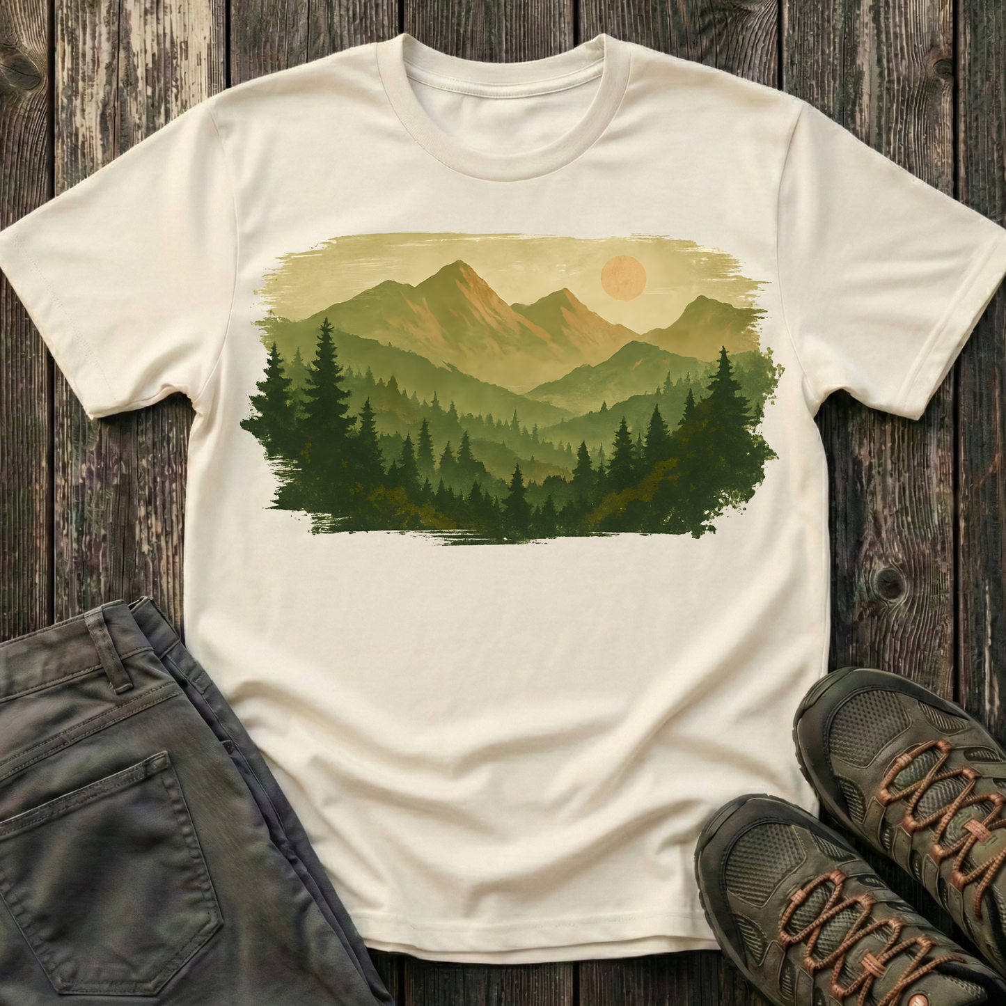 Brushstroke Landscape T-shirt