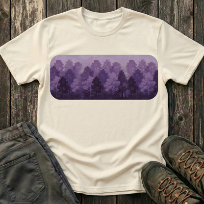 Purple Forest Oil Painting T-shirt