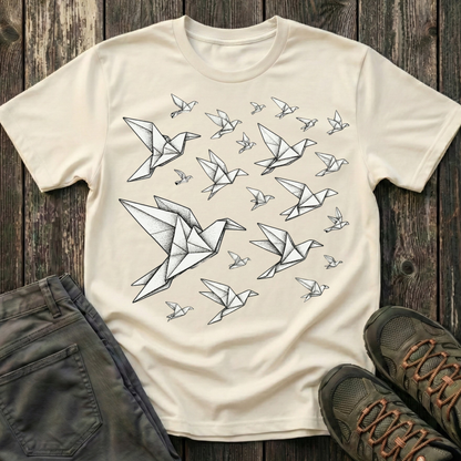 Origami Birds In Flight T-shirt