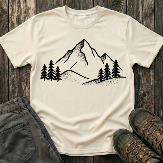 Minimalist Mountain Range T-shirt