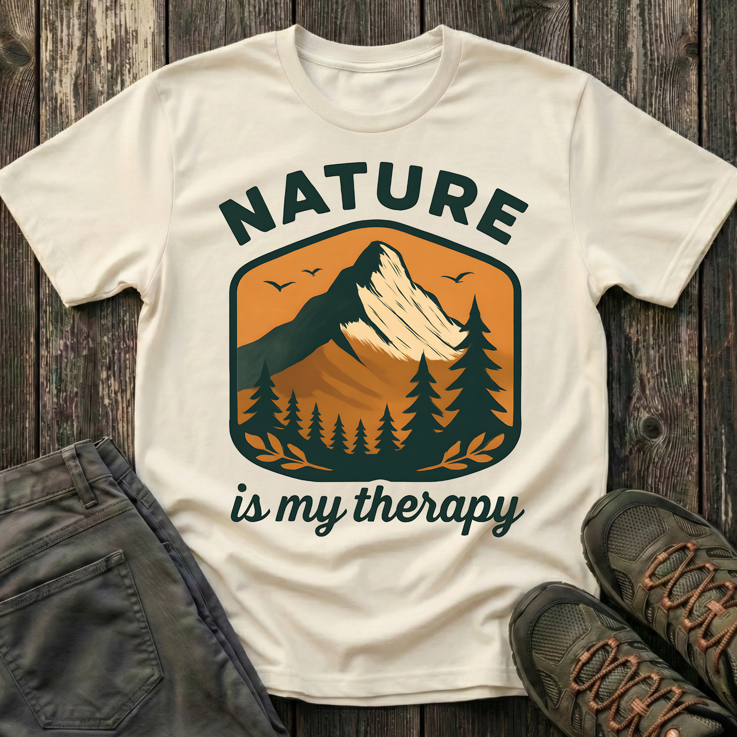 Nature Is My Therapy Landscape T-shirt