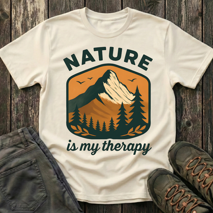 Nature Is My Therapy Landscape T-shirt