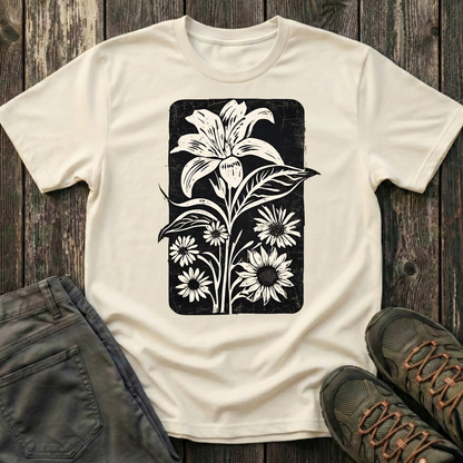 Lily and Friends Black Ink Print T-shirt