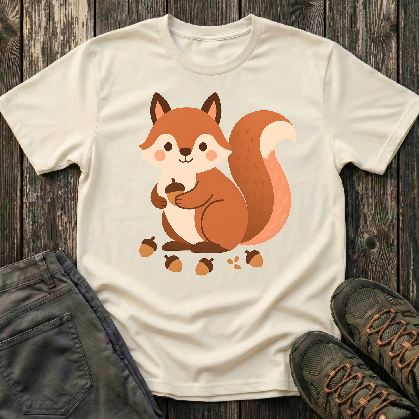 Happy Little Squirrel T-shirt