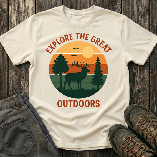 Retro Explore the Great Outdoors T-shirt