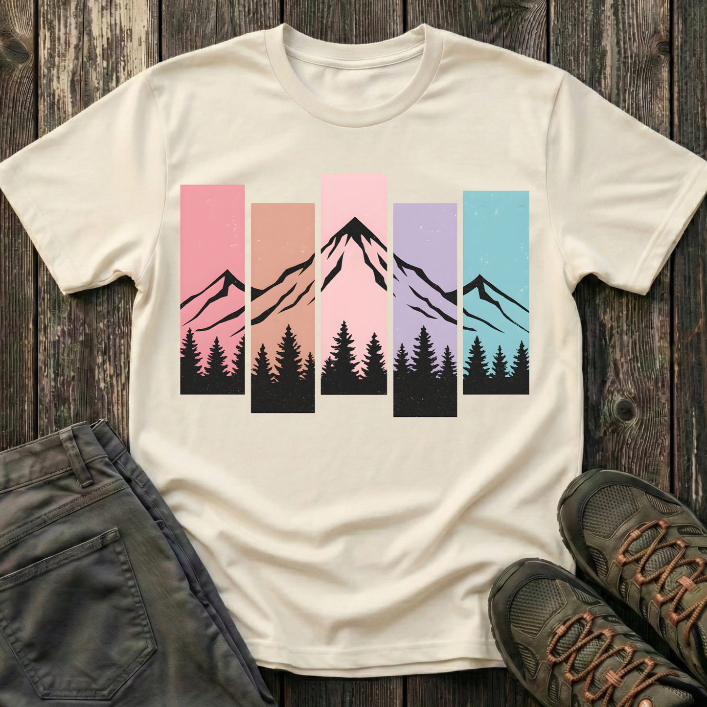 Mountain Peak Pastel T-shirt