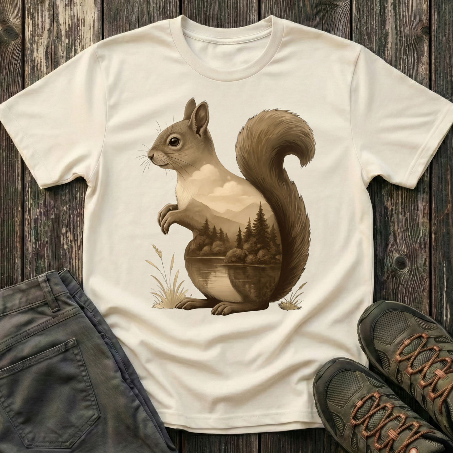 Squirrel Inner Landscape T-shirt