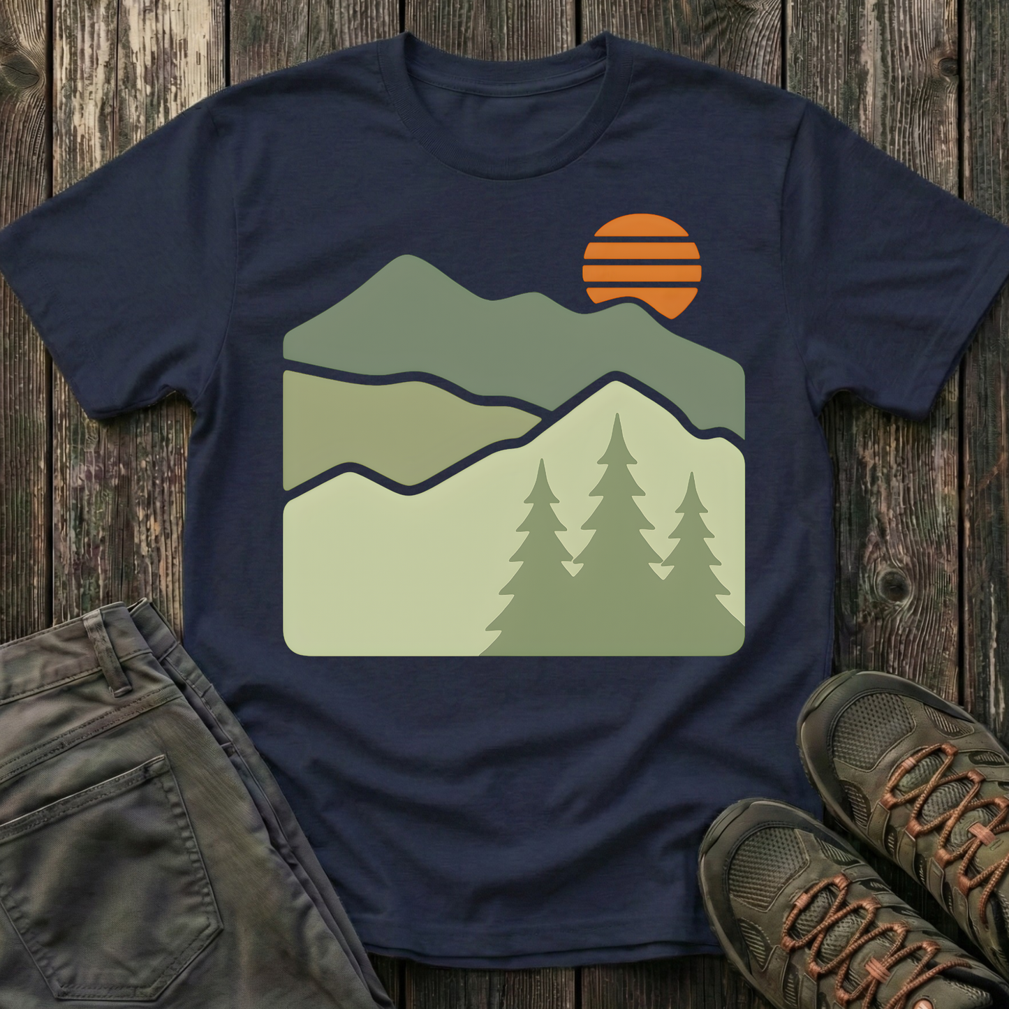 Retro Sun Rising T-shirt