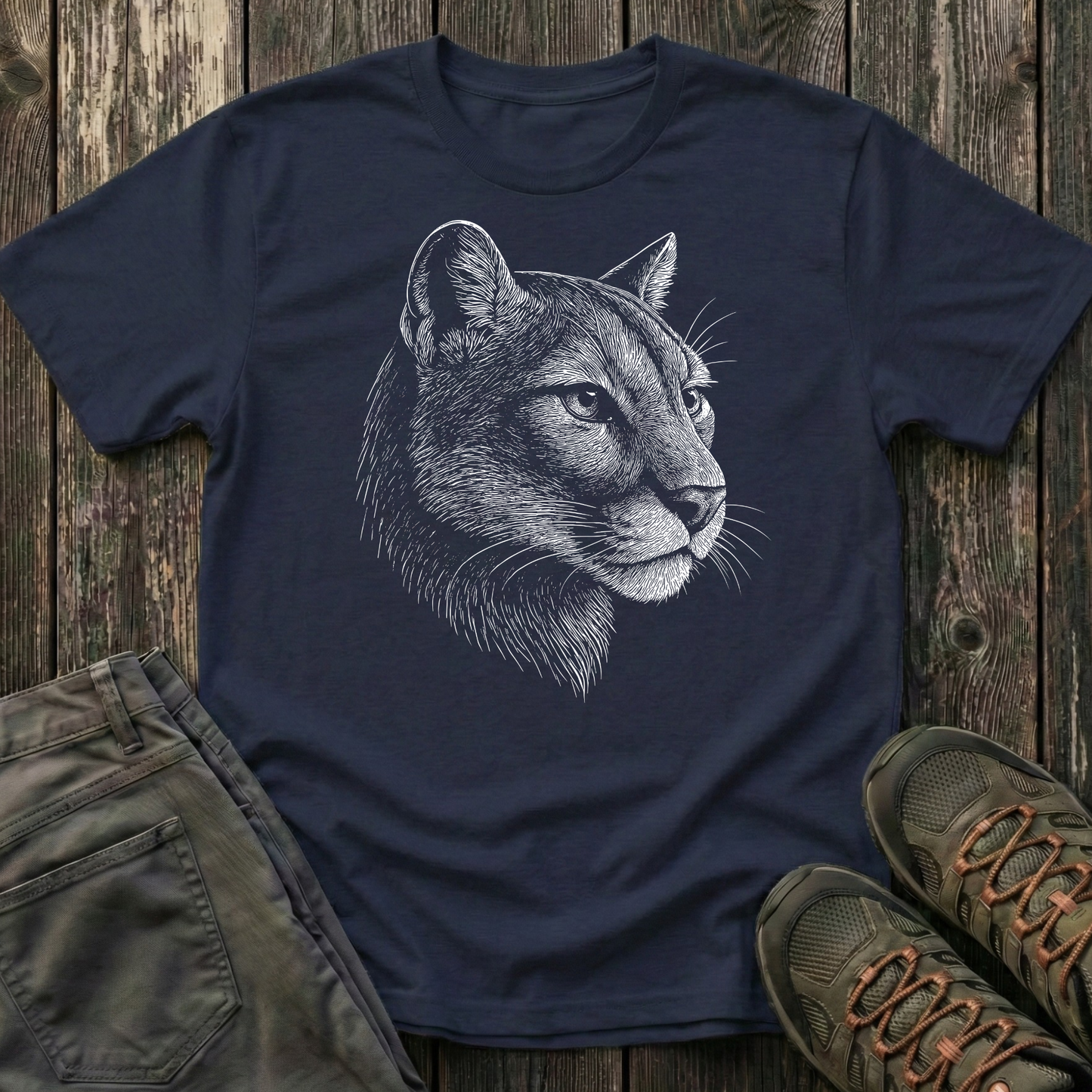 Mountain Lion Portrait T-shirt