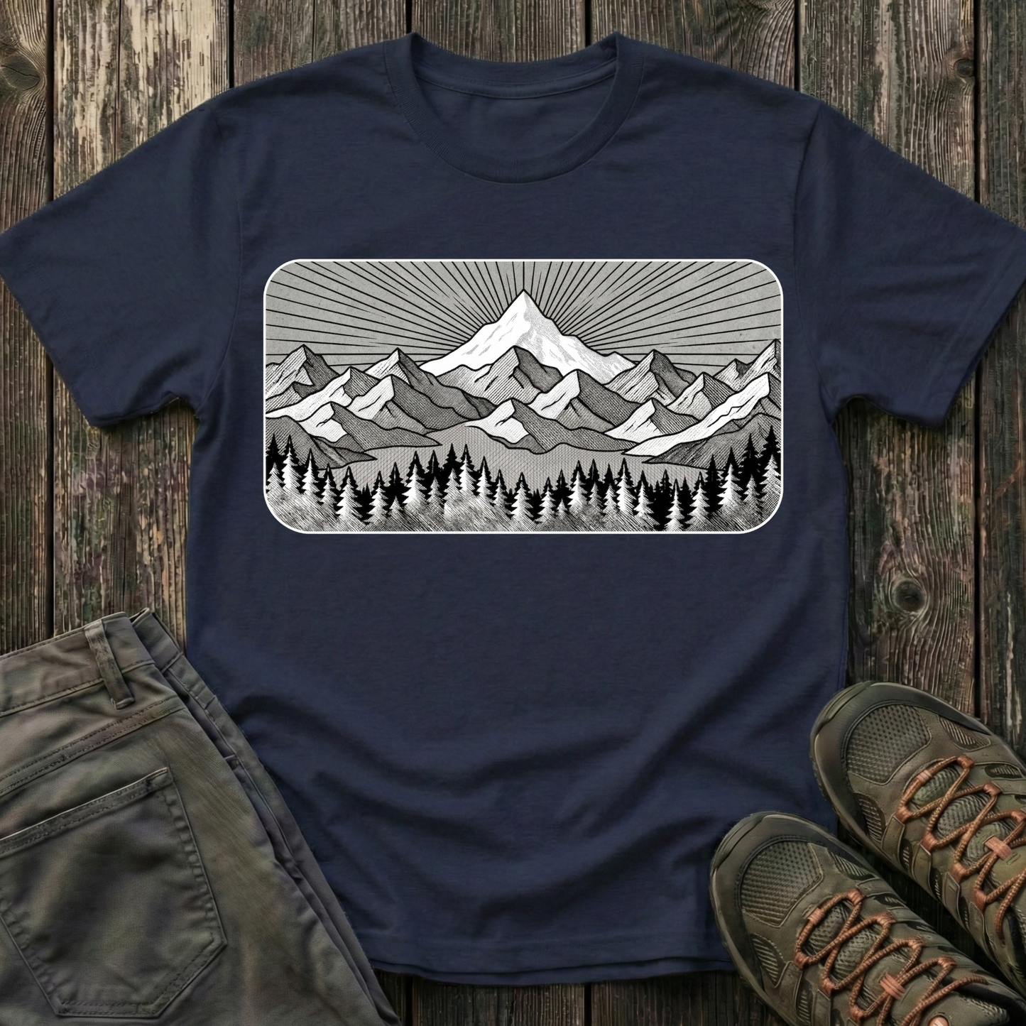 Sun Ray Peak Vintage T-shirt