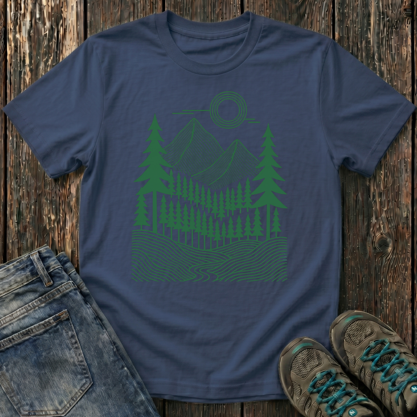 Children's Geometric Pines T-shirt